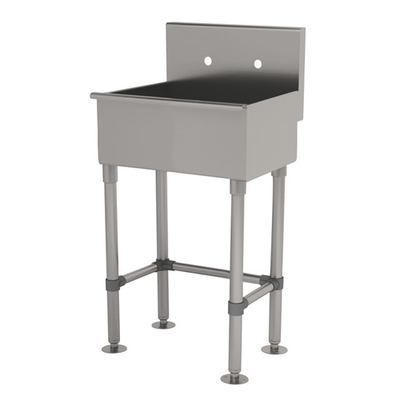 Advance Tabco 19-FM-23 23" W x 19.5" D 16 Gauge Freestanding Multiwash Hand Sink