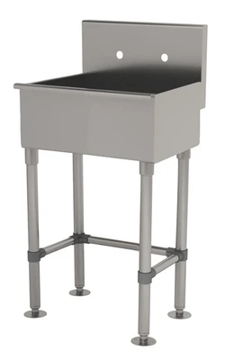 Advance Tabco 19-FM-23 23" W x 19.5" D 16 Gauge Freestanding Multiwash Hand Sink