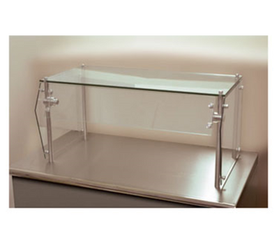 Advance Tabco GSG-18-108 108" W Tempered Glass Single-Sided Sleek Shield Food Shield