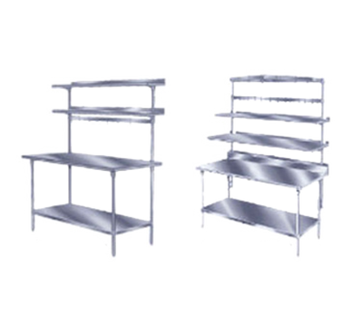 Advance Tabco SWT-84 84&quot; W Stainless Steel Double Hooks Pot Rack