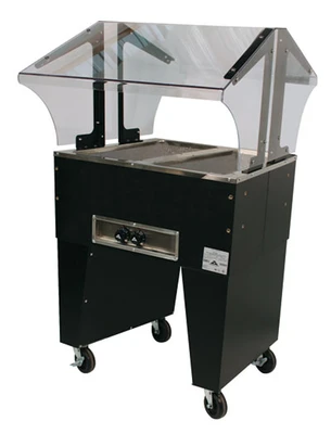 Advance Tabco B2-120-B-S 31.81" W Vinyl Covered Steel Electric Portable Hot Food Buffet Table