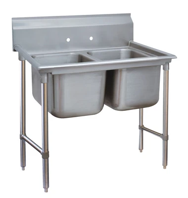 Advance Tabco 93-2-36 44" W 16 Gauge Stainless Steel Base Regaline Sink