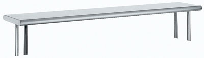 Advance Tabco OTS-15-60 60" W x 15" D 18 Gauge 430 Stainless Steel Single Overshelf