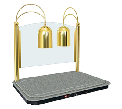 Hatco DCSB400-3624-2 14" - 26" Heated Base Decorative Carving Station with Two Heat Lamps - 120 Volts
