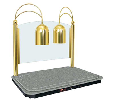 Hatco DCSB400-3624-2 14" - 26" Heated Base Decorative Carving Station with Two Heat Lamps - 120 Volts
