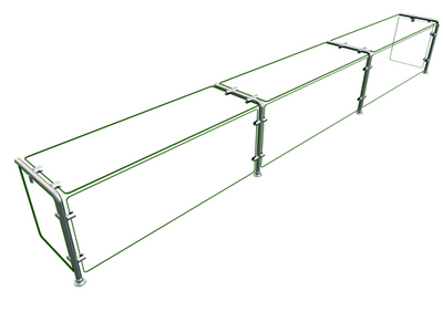 Hatco EP11-12012 120" W x 17.25" H x 12" D Stainless Steel Single-Sided Full-Service Flav-R-Shield EP11 Food Shield