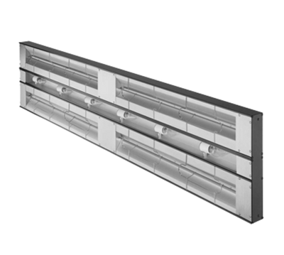 Hatco GRAM-60D3 60" W Aluminum Double Glo-Ray Infrared Strip Heater - 120 Volts 3400 Watts