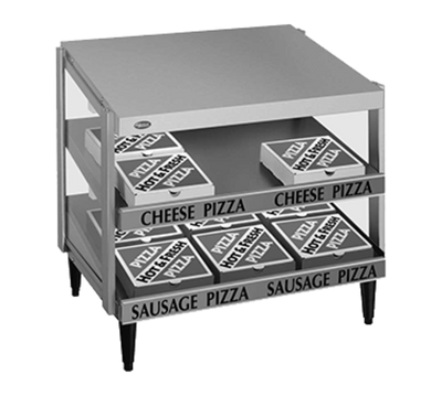 Hatco GRPWS-3618D 35.9" W x 20.1" D Aluminum Dual Slant Shelves Countertop Pass-Thru Glo-Ray Pizza Warmer - 120 Volts