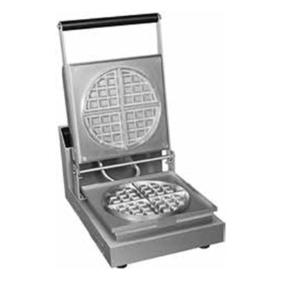 Hatco RWM-1B-QS 9.61" W Stainless Steel Frame Single Electric Belgian Waffle Maker - 120 Volts