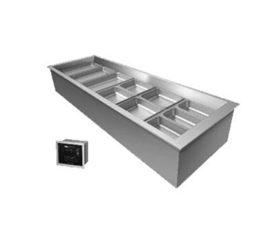 Hatco CWBX-3 Three Pans Aluminum &amp; Stainless Steel Drop-In Refrigerated Well