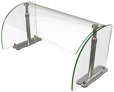 Hatco EP950-EP Acrylic with 0.75&quot; Radius Corners and Polished Edges Flav-R-Shield EP950