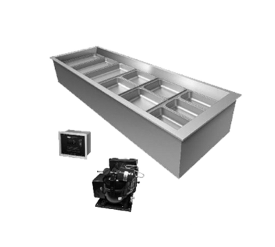 Hatco CWBR-6 Stainless Steel Six Pans Drop-In Refrigerated Well - 120 Volts
