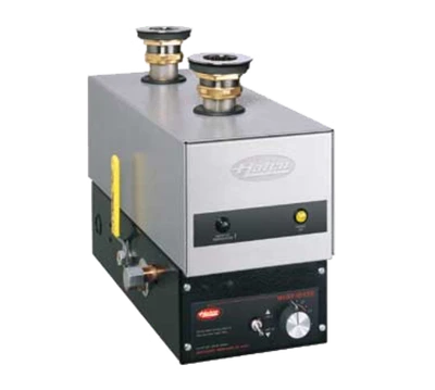 Hatco FR-9 Silver-Gray Hammertone Stainless Steel Front Food Rethermalizer or Bain Marie Heater - 9000 Watts