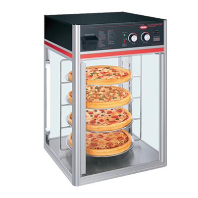 Hatco FSDT-1-120-QS 22.42" W 4 Shelves Rotating Rack Flav-R-Savor Holding and Display Cabinet - 120 Volts