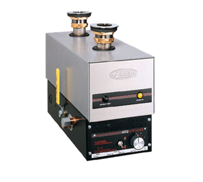 Hatco FR-4-208-1-QS Silver-Gray Hammertone Stainless Steel Front Food Rethermalizer or Bain Marie Heater - 4500 Watts