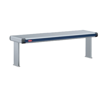 Hatco GR2AHL-60D3 63.5" W Aluminum 3" Spacing Glo-Ray Designer Dual Strip Heater with Lights - 3100 Watts