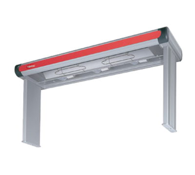 Hatco GR2AHL-48 51.5" W Aluminum High Wattage Glo-Ray Designer Dual Strip Heater with Lights - 120 Volts 1340 Watts