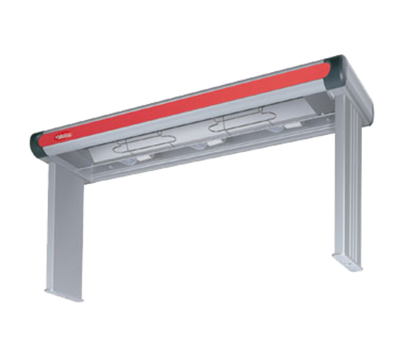 Hatco GR2AHL-48 51.5" W Aluminum High Wattage Glo-Ray Designer Dual Strip Heater with Lights - 120 Volts 1340 Watts