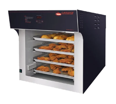 Hatco FS2HAC-4PT 24.13" W Digital Countertop Flav-R-Savor Air Curtain Heated Display Pass-Thru Cabinet - 120/208 Volts 3389 Watts