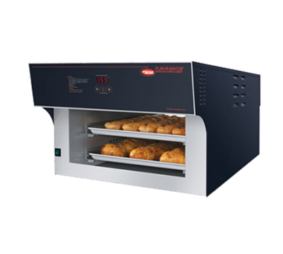 Hatco FS2HAC-2PT 24.13" W Digital Countertop Flav-R-Savor Air Curtain Heated Display Pass-Thru Cabinet - 120/208 Volts 2589 Watts