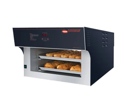 Hatco FS2HAC-2PT 24.13" W Digital Countertop Flav-R-Savor Air Curtain Heated Display Pass-Thru Cabinet - 120/208 Volts 2589 Watts