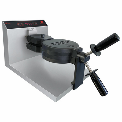 Hatco FWM-1B 7" Round Belgian Plate Stainless Steel Suntec Flip Waffle Maker - 120 Volts
