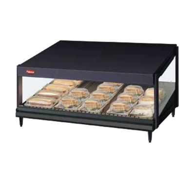 Hatco GRSDS-36 36" W 1 Aluminum and Stainless Slanted Shelf Glo-Ray Merchandising Warmer - 120 Volts