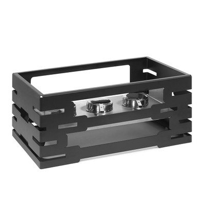 Rosseto SM195 Black Rectangular Multi-Chef Warmer