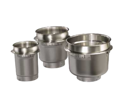 Hatco HWBHRT-11QTD (1) 11 Qt. Round Stainless Steel Non-Insulated Drop-In Heated Well - 120 Volts