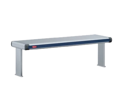 Hatco GR2AHL-84D3 87.5" W Aluminum 3" Spacing Glo-Ray Designer Dual Strip Heater with Lights - 4520 Watts