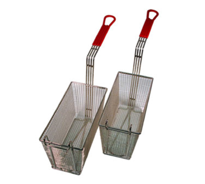 Ultrafryer 21437 18" L Nickel Plated Steel Rectangular Split Basket