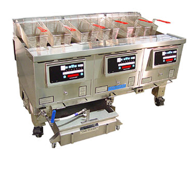 Ultrafryer B-P20-18-5-UCP-LP 97.2&quot; W Liquid Propane 5 Tanks UltraClear Plus Filtration UltraGold Fryer - 325,000 BTU