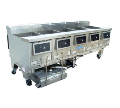 Ultrafryer B-P20-18-5-UC-LP 97.25&quot; W Liquid Propane 5 Tanks UltraClear Filtration UltraGold Fryer - 325,000 BTU