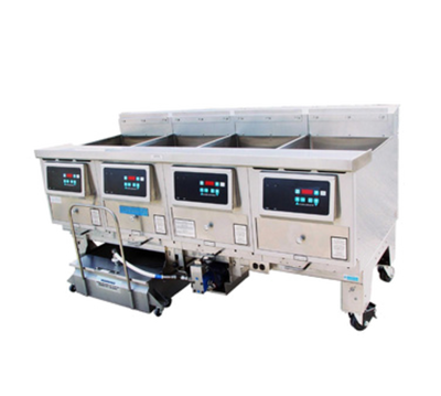 Ultrafryer B-P20-20-4-UC-LP 125 Lbs. Stainless Steel Liquid Propane 4 Tanks UltraGold Fryer - 300,000 BTU