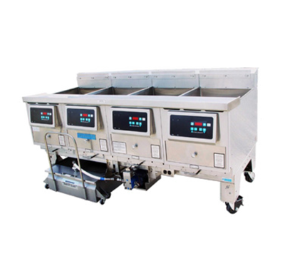 Ultrafryer B-P20-20-4-UC-LP 125 Lbs. Stainless Steel Liquid Propane 4 Tanks UltraGold Fryer - 300,000 BTU