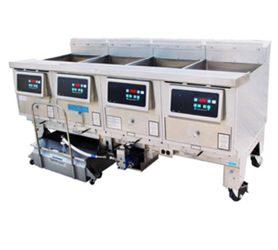 Ultrafryer B-P20-18-4-UC-NG 77.87&quot; W Natural Gas 4 Tanks UltraClear Filtration UltraGold Fryer - 260,000 BTU