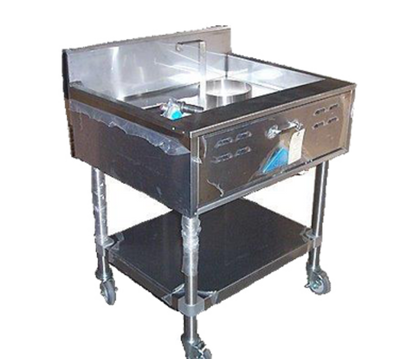 Comstock-Castle TS2923SF-LP 23" W Stainless Steel Floor Model Liquid Propane Doughnut Fryer - 50,000 BTU