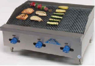 Comstock-Castle 3230RB-LP 30" W Countertop Liquid Propane Castle Series Char-Broiler - 80,000 BTU