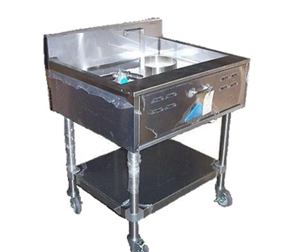Comstock-Castle TS2941SF-LP 41" W Stainless Steel Floor Model Liquid Propane Doughnut Fryer - 100,000 BTU