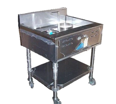 Comstock-Castle TS2941SF-LP 41" W Stainless Steel Floor Model Liquid Propane Doughnut Fryer - 100,000 BTU