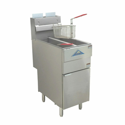 Comstock-Castle GF120T-N-NG 15.5" W Floor Model Thermostat and Standing Pilot Natural Gas Castle Series Fryer - 120,000 BTU