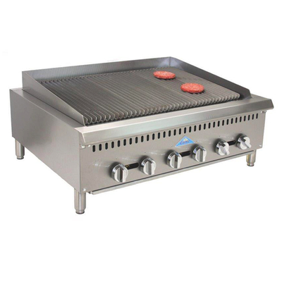 Comstock-Castle CCHRB36-LP 36" W Countertop Liquid Propane Char-Broiler - 120,000 BTU