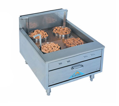 Comstock-Castle 2923SF-LP 23" W Stainless Steel Countertop Liquid Propane Flat Bottom Funnelcake-Doughnut Fryer - 50,000 BTU