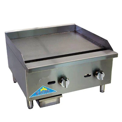 Comstock-Castle CCEGG16-NG Manual Controls With Stainless Steel Front Galvanized Sides Countertop Gas Griddle - 30,000 BTU
