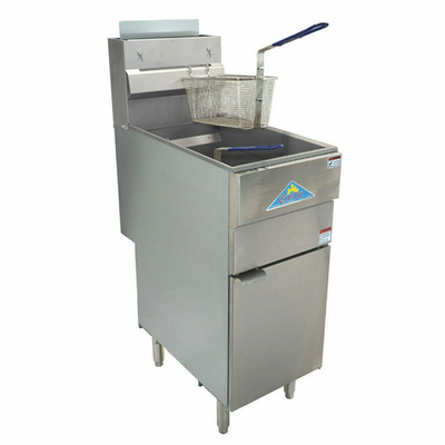 Comstock-Castle GF120-P 15.5" W Floor Model Standing Pilot Liquid Propane Value Series Fryer - 120,000 BTU