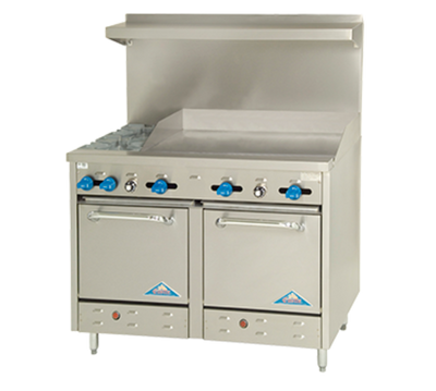 Comstock-Castle F3218-36-NG 2 Burners With Stainless Steel Exterior Gas Range - 158,000 BTU