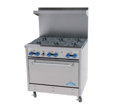Comstock-Castle F330-NG 6 Star Burners Gas Range - 174,000 BTU