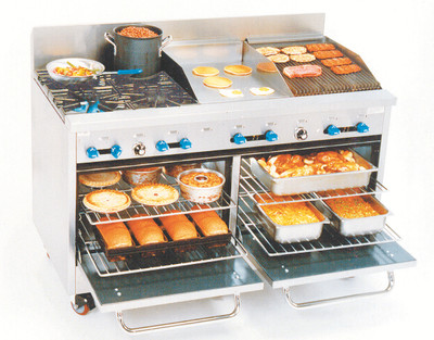 Comstock-Castle F3226-30-1.5RB-NG 2 Burners With Stainless Steel Exterior Gas Range - 198,000 BTU