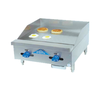 Comstock-Castle 3224MG-LP 24" W Stainless Steel Liquid Propane Countertop Castle Series Griddle - 50,000 BTU