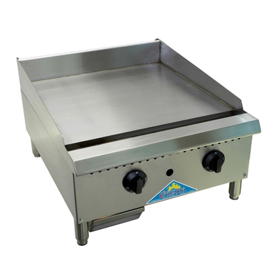 Comstock-Castle CCHG-24T-1-LP 24" Thermostat Controls Countertop Liquid Propane Griddle - 60,000 BTU